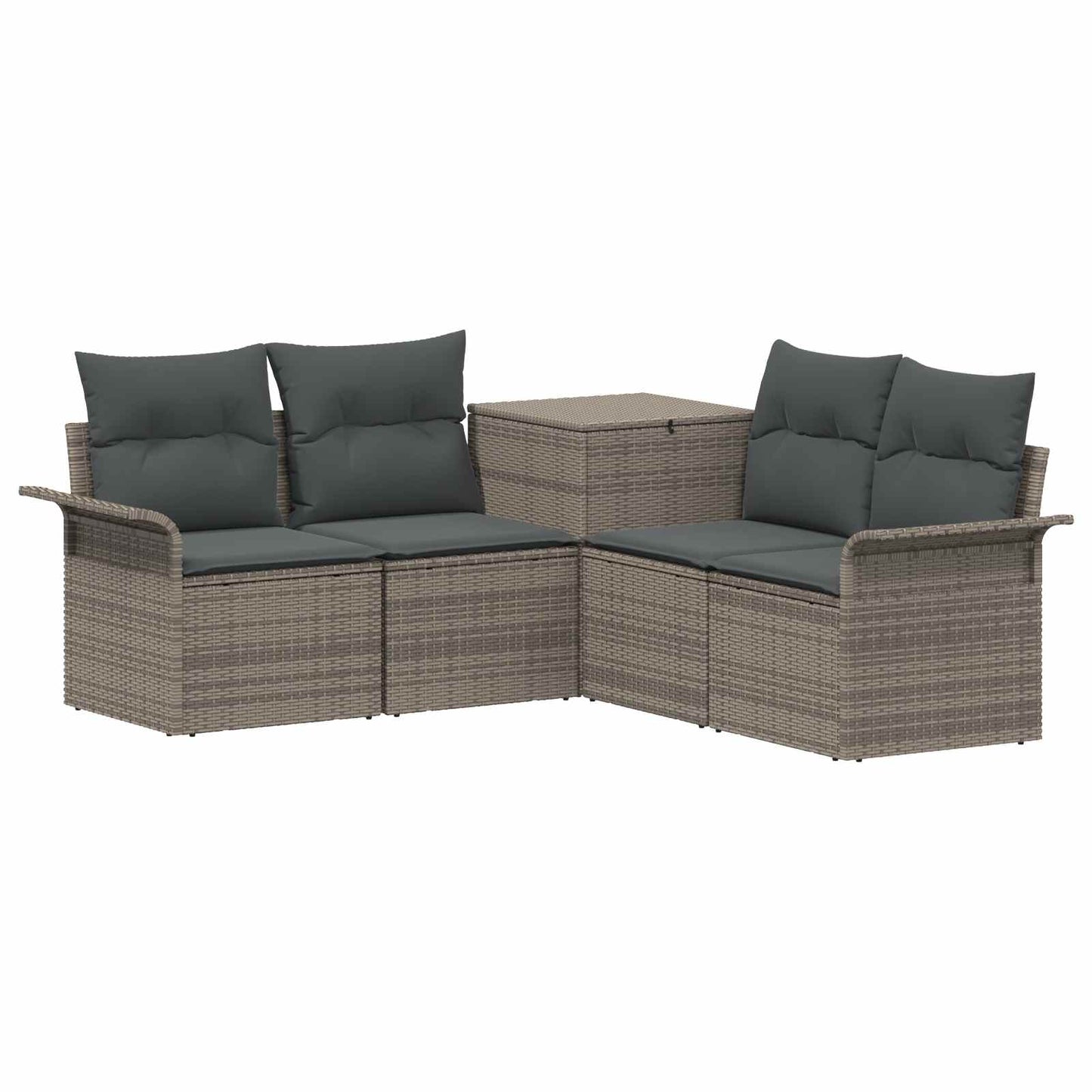Set di divani 5 pz Grigio e Grigio Scuro
