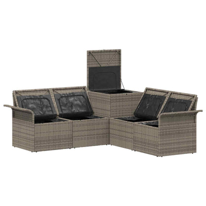 Set di divani 5 pz Grigio e Grigio Scuro | homemem39