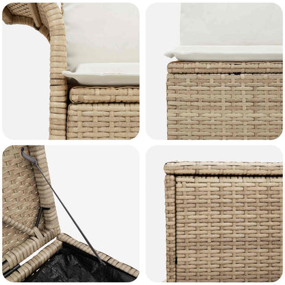 Set di divani 5 pz Beige e Bianco Crema | homemem39