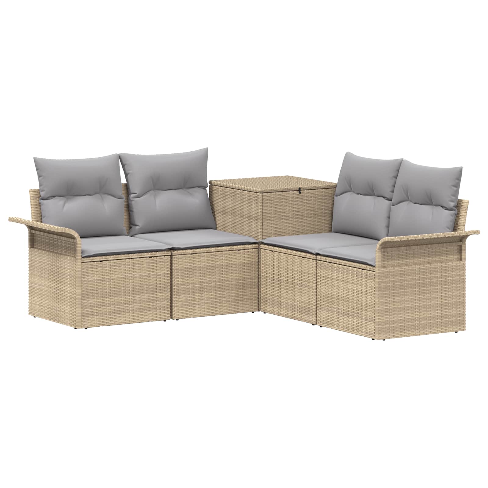 Set di divani 5 pz Beige e Grigio Chiaro | homemem39