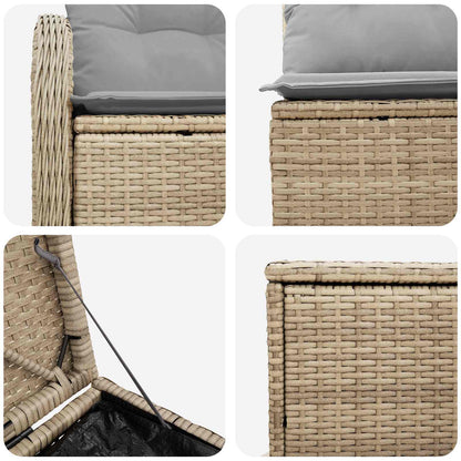 Set di divani 5 pz Beige e Grigio Chiaro | homemem39