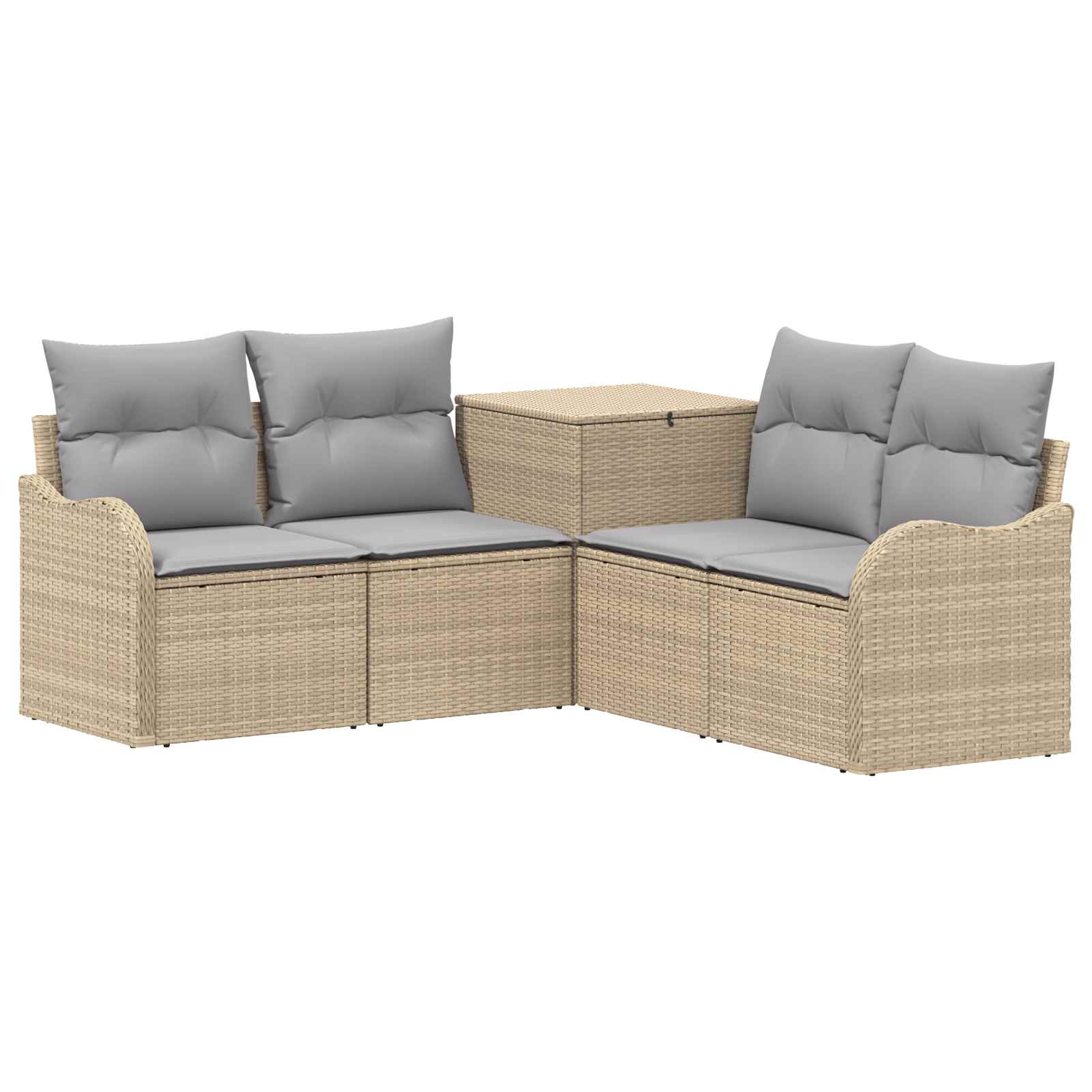 Set di divani 5 pz Beige e Grigio Chiaro | homemem39