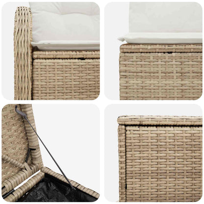 Set di divani 5 pz Beige e Bianco Crema | homemem39