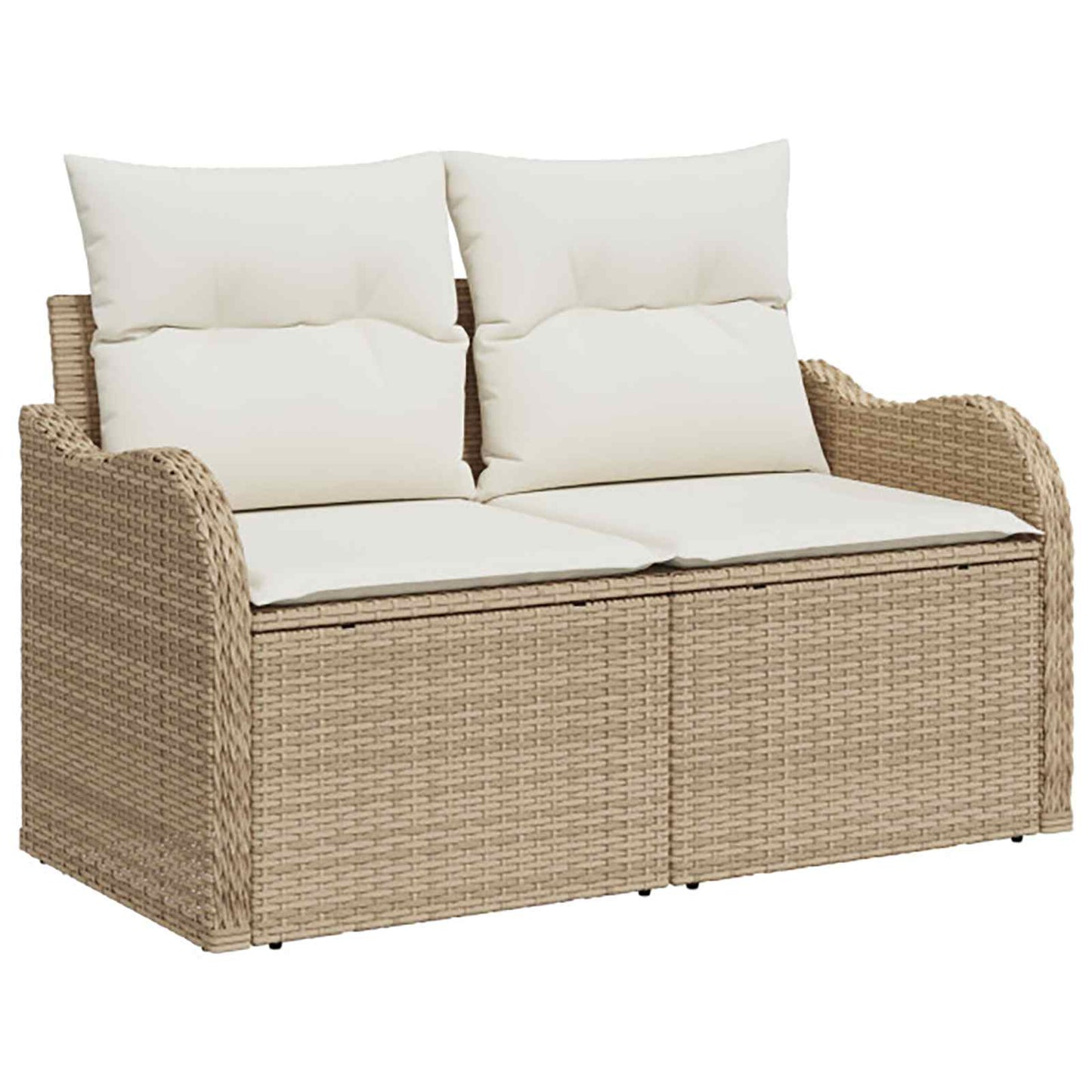 Set di divani 5 pz Beige e Bianco Crema | homemem39