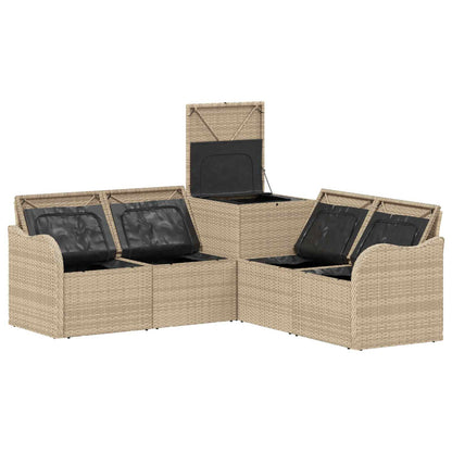 Set di divani 5 pz Beige e Grigio Chiaro | homemem39