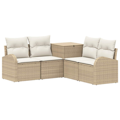 Set di divani 5 pz Beige e Bianco Crema | homemem39
