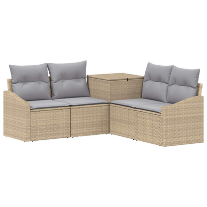Set di divani 5 pz Beige e Grigio Chiaro | homemem39
