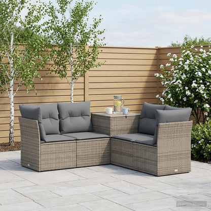 Set di divani 5 pz Grigio e Grigio Scuro | homemem39