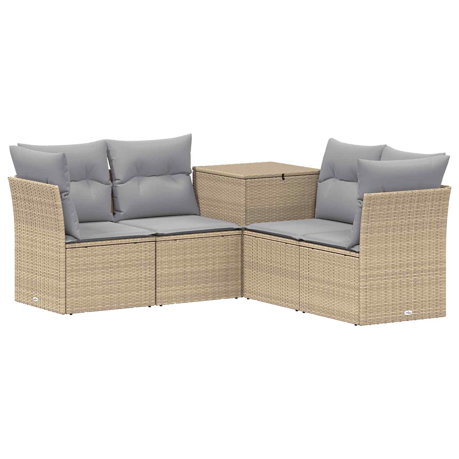 Set di divani 5 pz Beige e Grigio Chiaro | homemem39