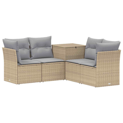 Set di divani 5 pz Beige e Grigio Chiaro | homemem39