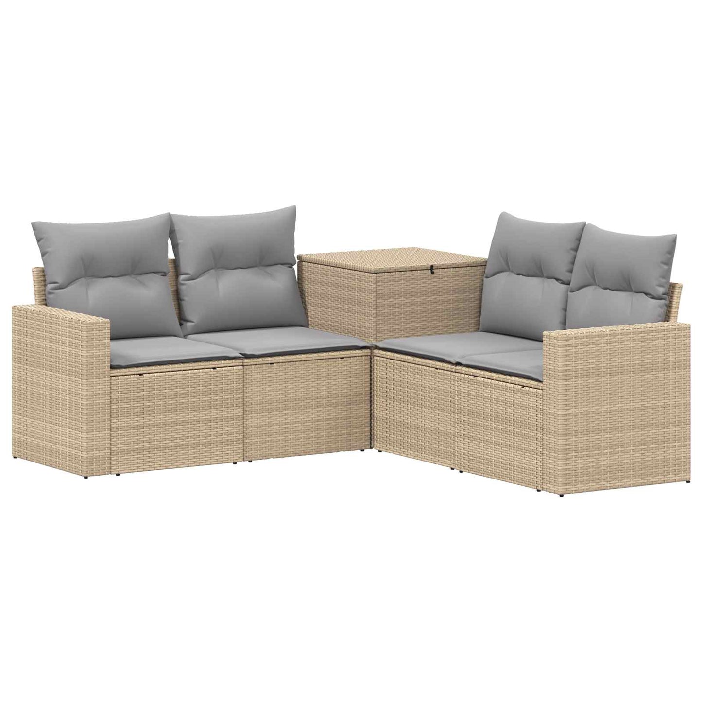 Set di divani 5 pz Beige e Grigio Chiaro | homemem39