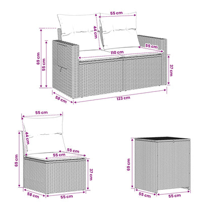 Set di divani 5 pz Grigio e Grigio Scuro | homemem39