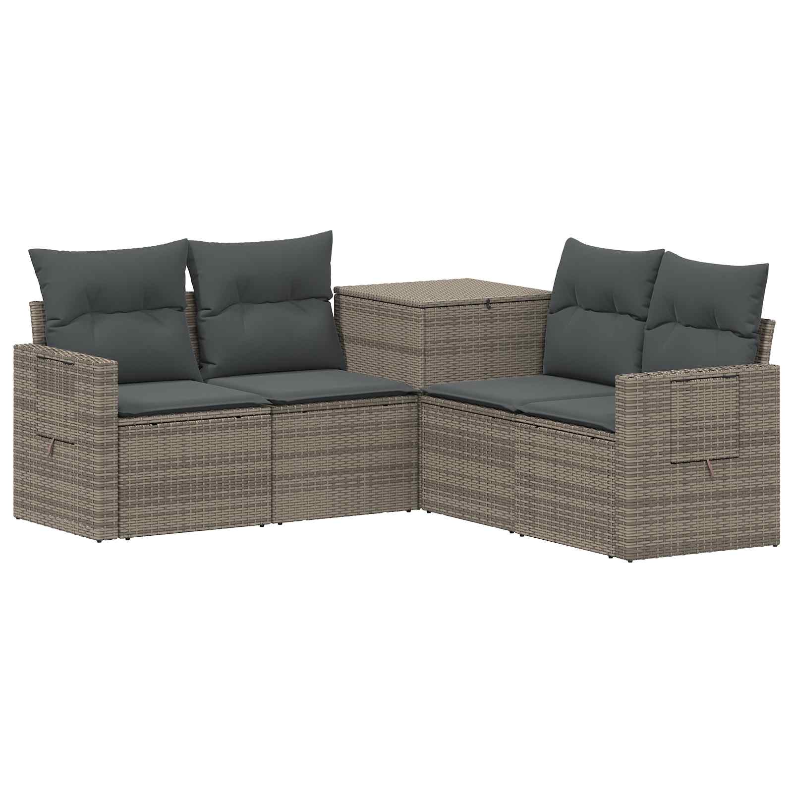 Set di divani 5 pz Grigio e Grigio Scuro | homemem39