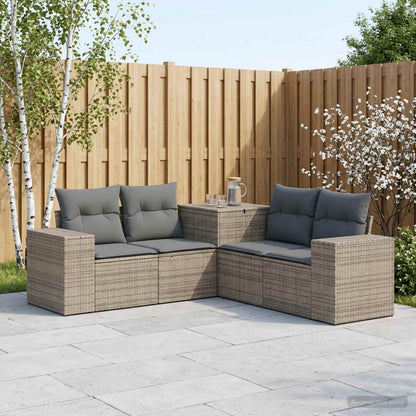 Set di divani 5 pz Grigio e Grigio Scuro | homemem39