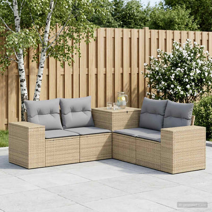 Set di divani 5 pz Beige e Grigio Chiaro | homemem39