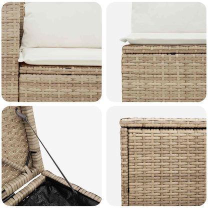 Set di divani 5 pz Beige e Bianco Crema | homemem39
