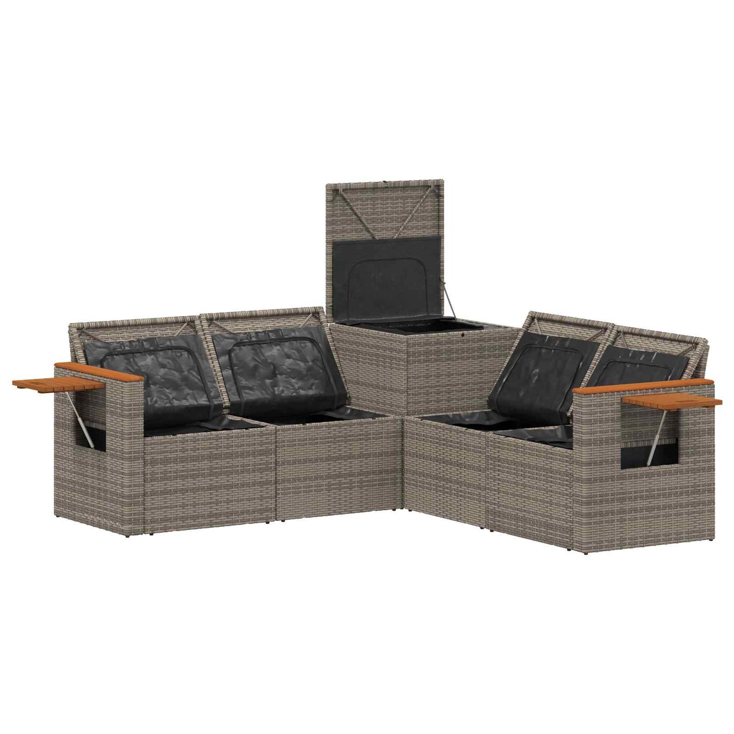 Set di divani 5 pz Grigio e Grigio Scuro | homemem39