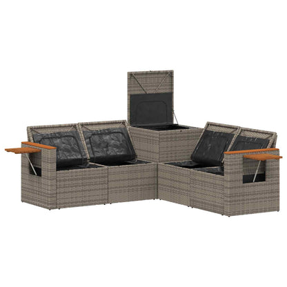 Set di divani 5 pz Grigio e Grigio Scuro | homemem39