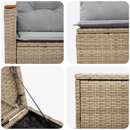 Set di divani 5 pz Beige e Grigio Chiaro | homemem39