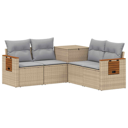 Set di divani 5 pz Beige e Grigio Chiaro | homemem39