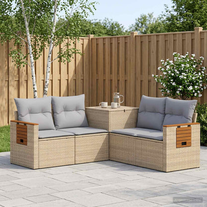 Set di divani 5 pz Beige e Grigio Chiaro | homemem39