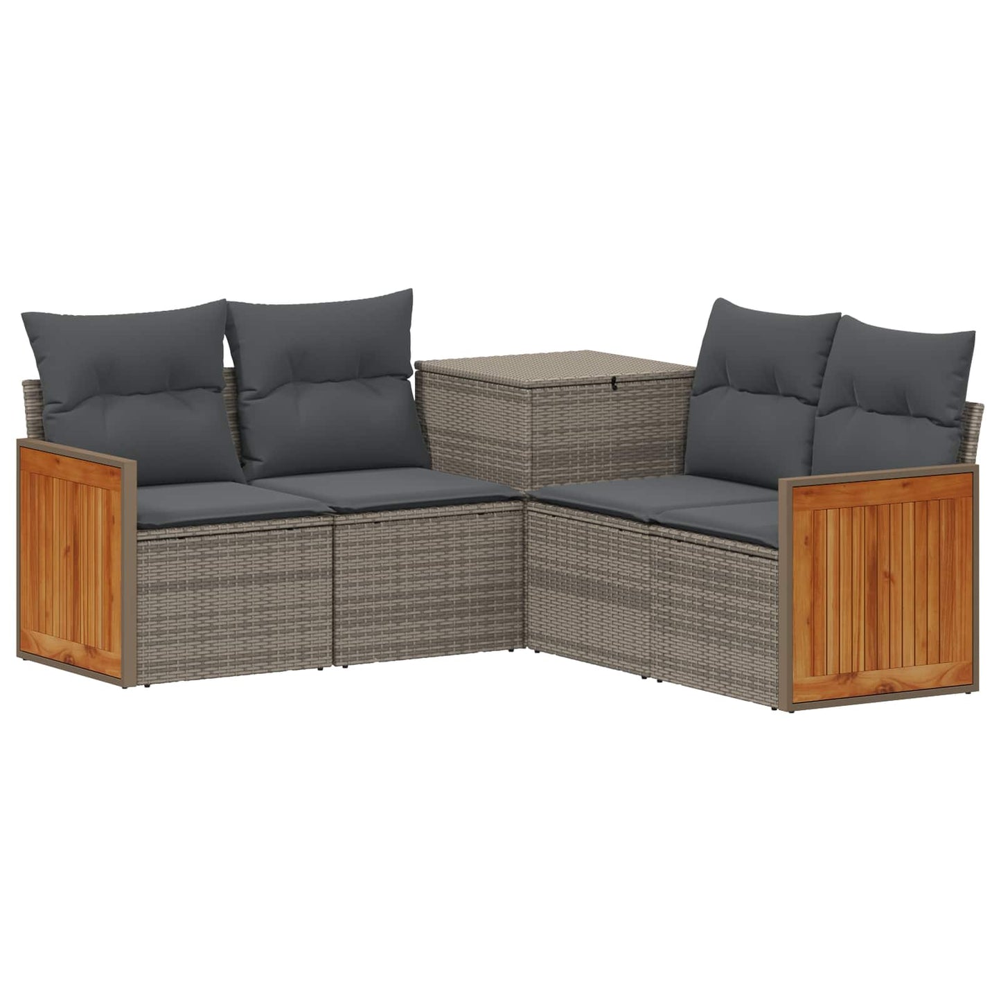 Set di divani 5 pz Grigio e Grigio Scuro | homemem39