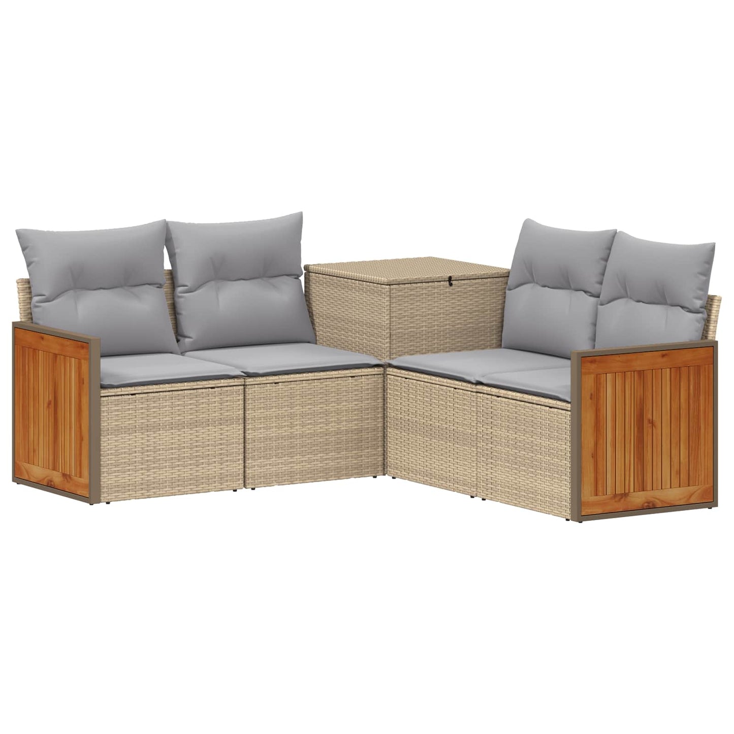 Set di divani 5 pz Beige e Grigio Chiaro | homemem39
