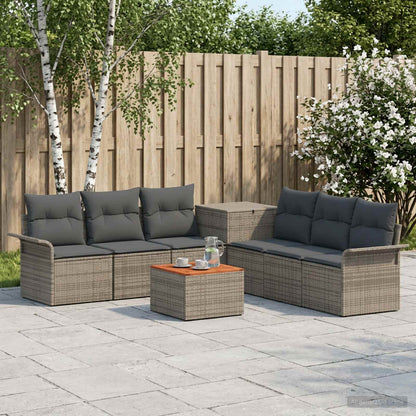 Set di divani 8 pz Grigio e Grigio Scuro | homemem39