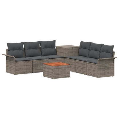 Set di divani 8 pz Grigio e Grigio Scuro | homemem39