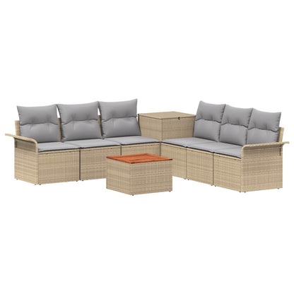 Set di divani 8 pz Beige e Grigio Chiaro | homemem39