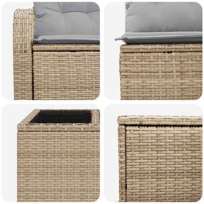 Set di divani 8 pz Beige e Grigio Chiaro | homemem39