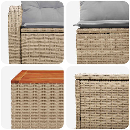Set di divani 8 pz Beige e Grigio Chiaro | homemem39