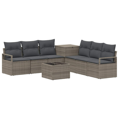 Set di divani 8 pz Grigio e Grigio Scuro | homemem39