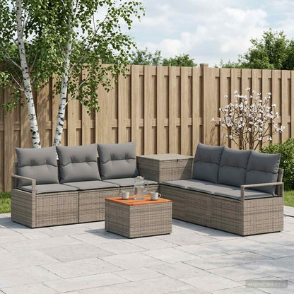 Set di divani 8 pz Grigio e Grigio Scuro | homemem39