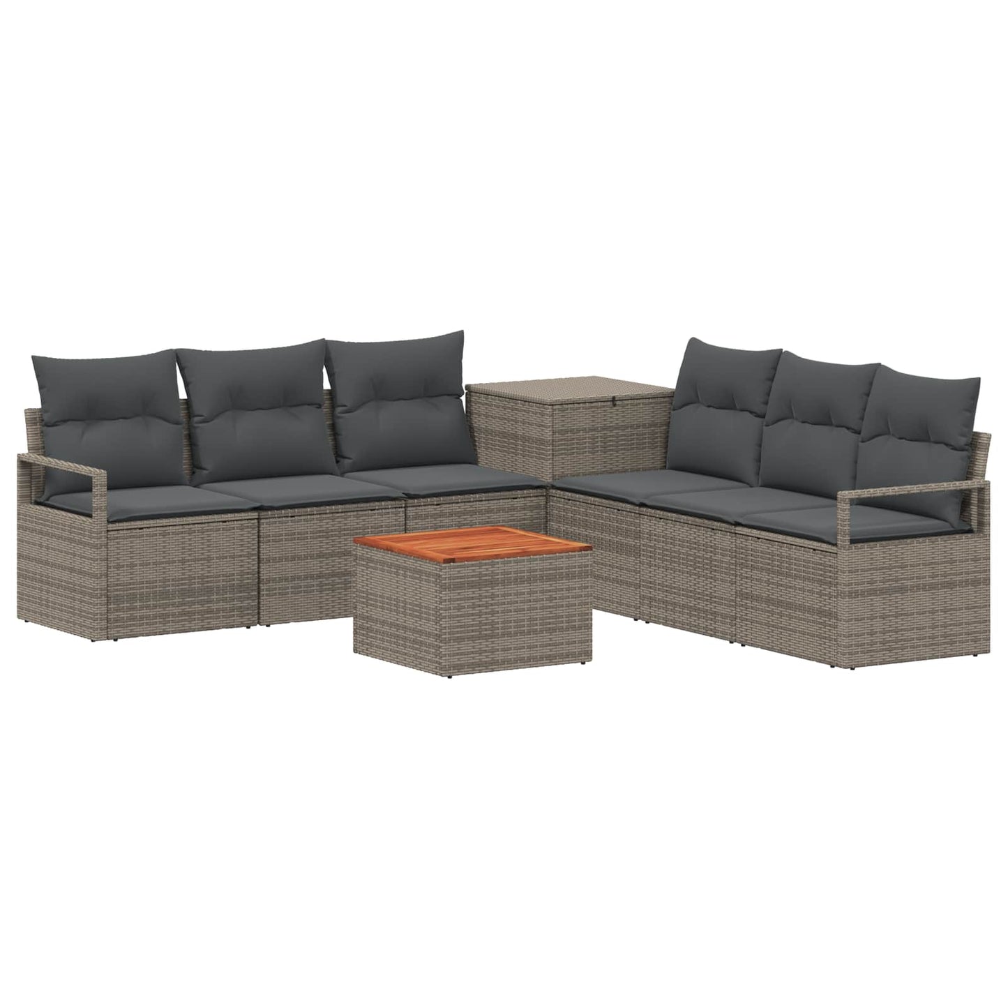 Set di divani 8 pz Grigio e Grigio Scuro | homemem39