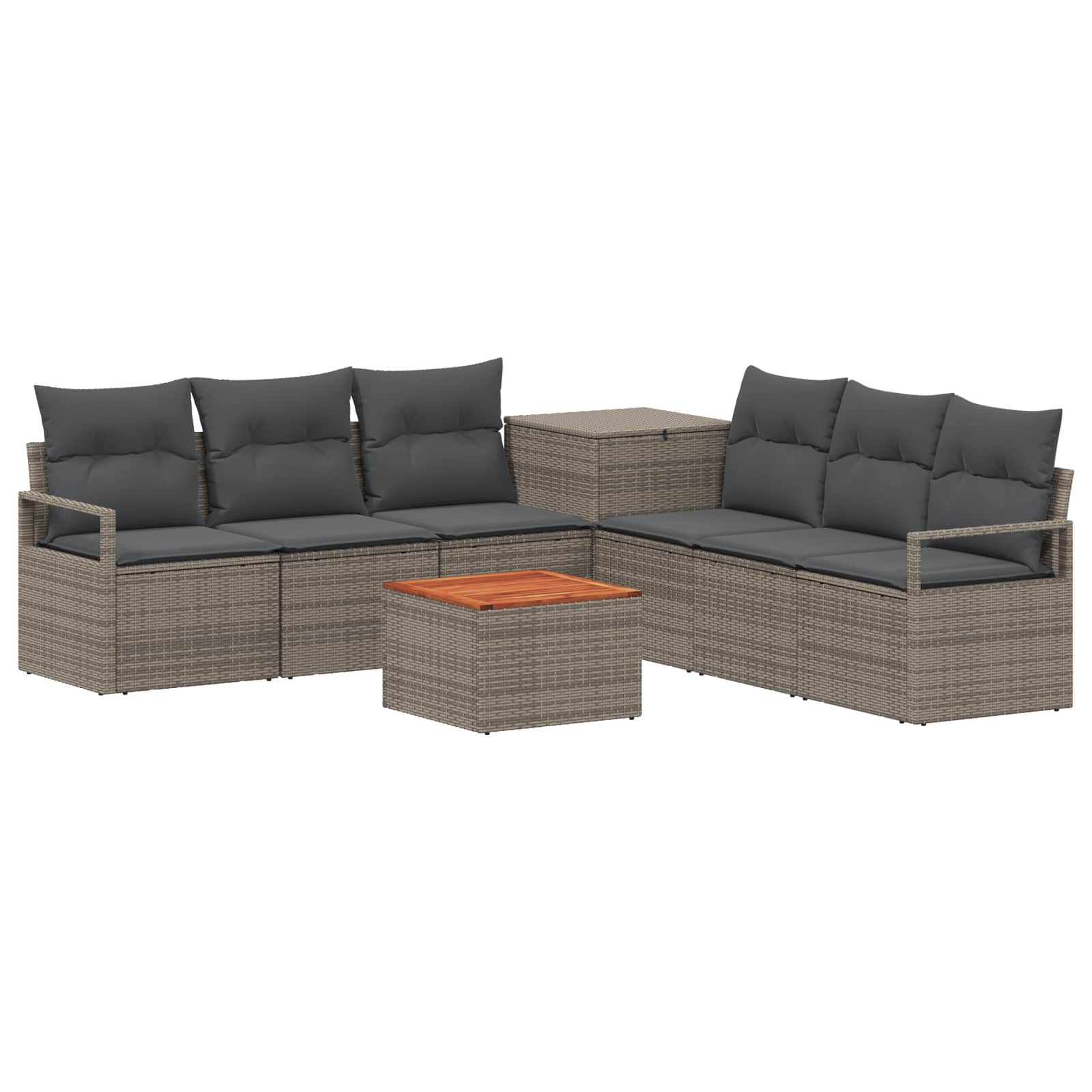 Set di divani 8 pz Grigio e Grigio Scuro | homemem39