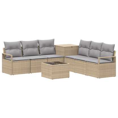 Set di divani 8 pz Beige e Grigio Chiaro | homemem39