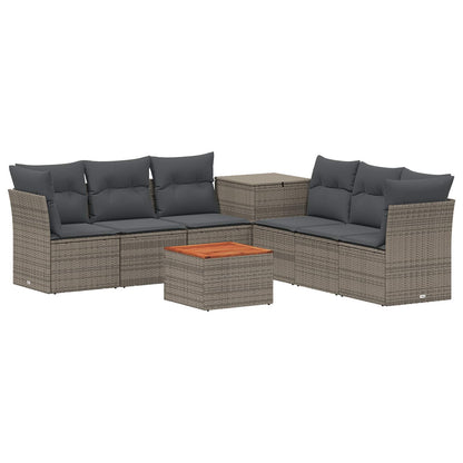 Set di divani 8 pz Grigio e Grigio Scuro | homemem39