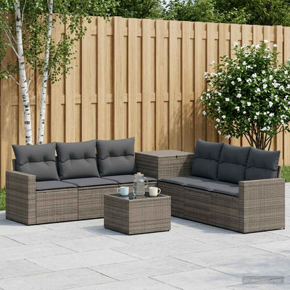 Set di divani 8 pz Grigio e Grigio Scuro | homemem39