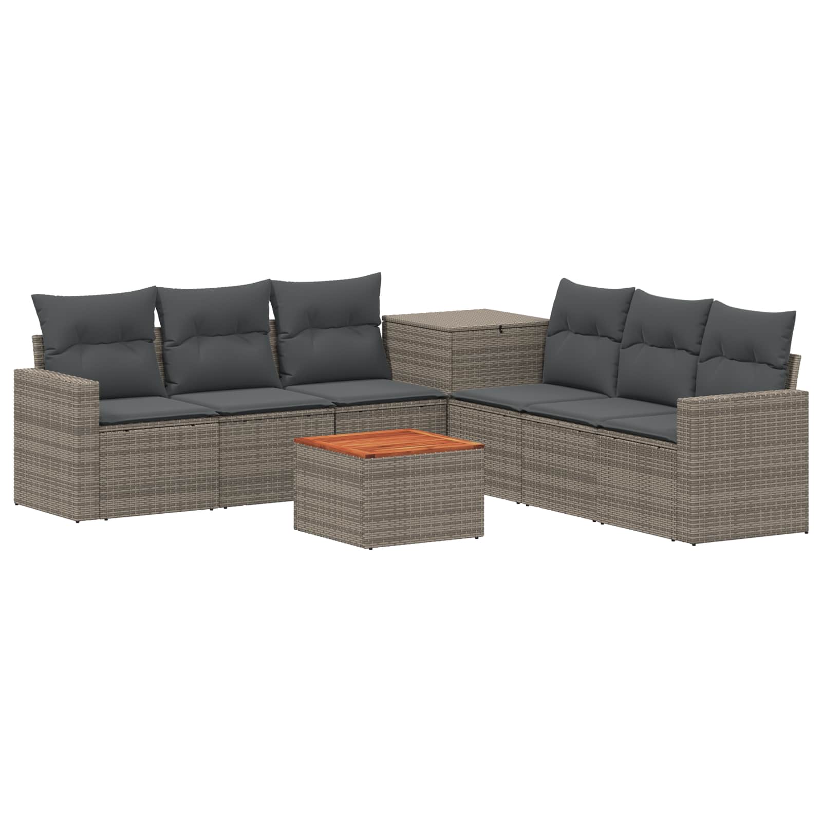 Set di divani 8 pz Grigio e Grigio Scuro | homemem39