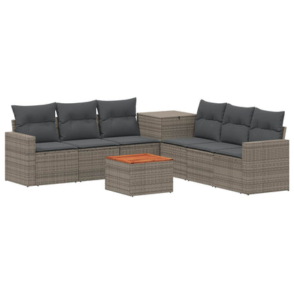 Set di divani 8 pz Grigio e Grigio Scuro | homemem39