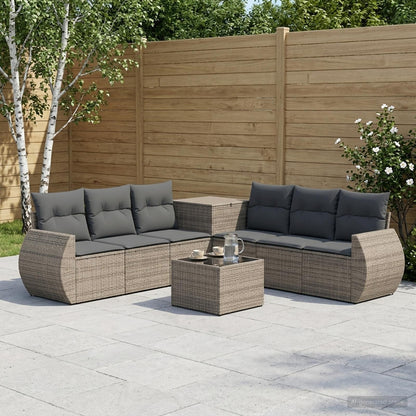 Set di divani 8 pz Grigio e Grigio Scuro | homemem39