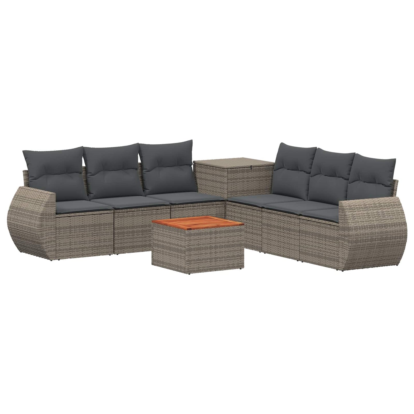 Set di divani 8 pz Grigio e Grigio Scuro | homemem39