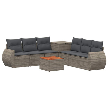 Set di divani 8 pz Grigio e Grigio Scuro | homemem39