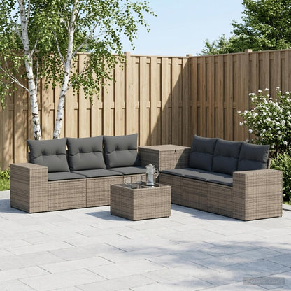 Set di divani 8 pz Grigio e Grigio Scuro | homemem39