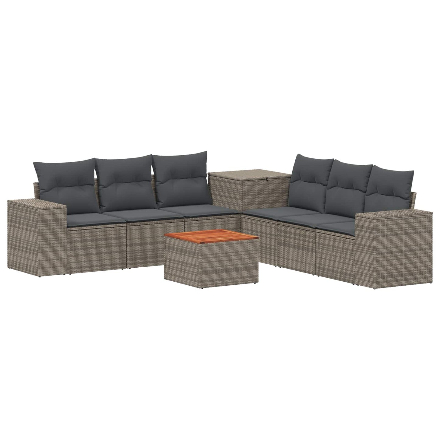 Set di divani 8 pz Grigio e Grigio Scuro