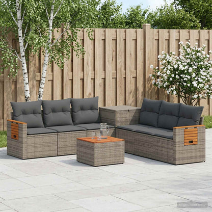 Set di divani 8 pz Grigio e Grigio Scuro