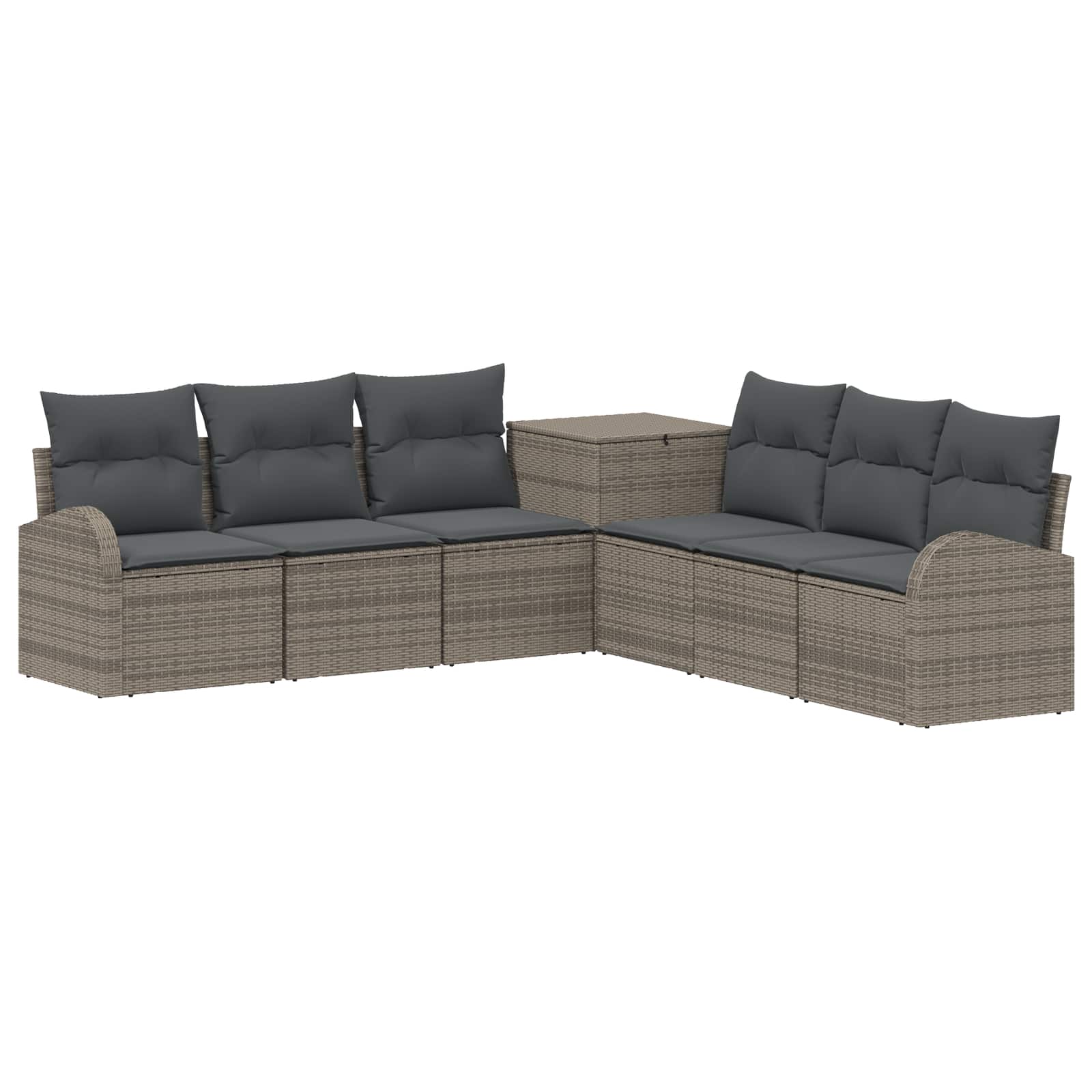 Set di divani 7 pz Grigio e Grigio Scuro | homemem39