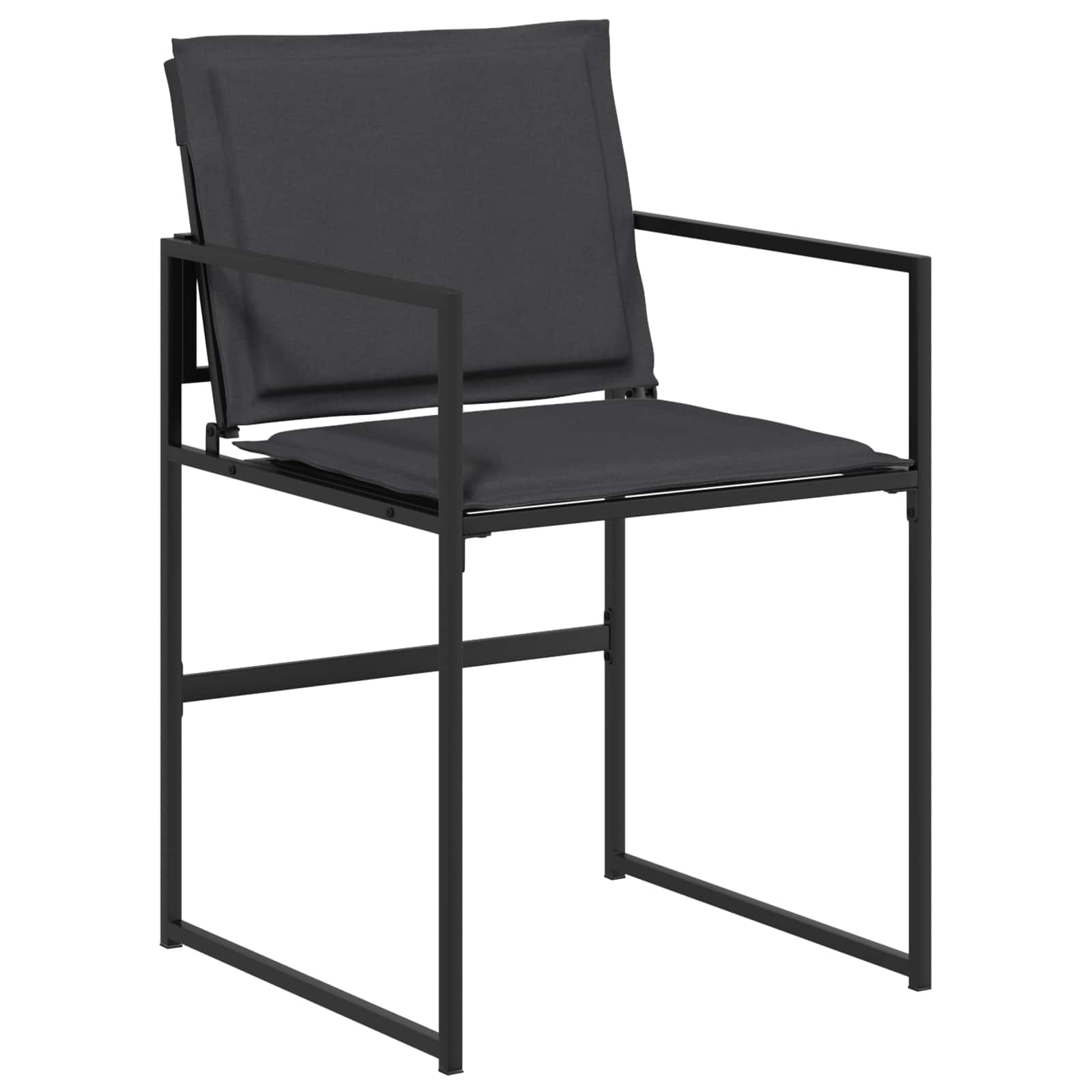 Set da Pranzo per Giardino 5 pcs Nero e Grigio scuro | homemem39