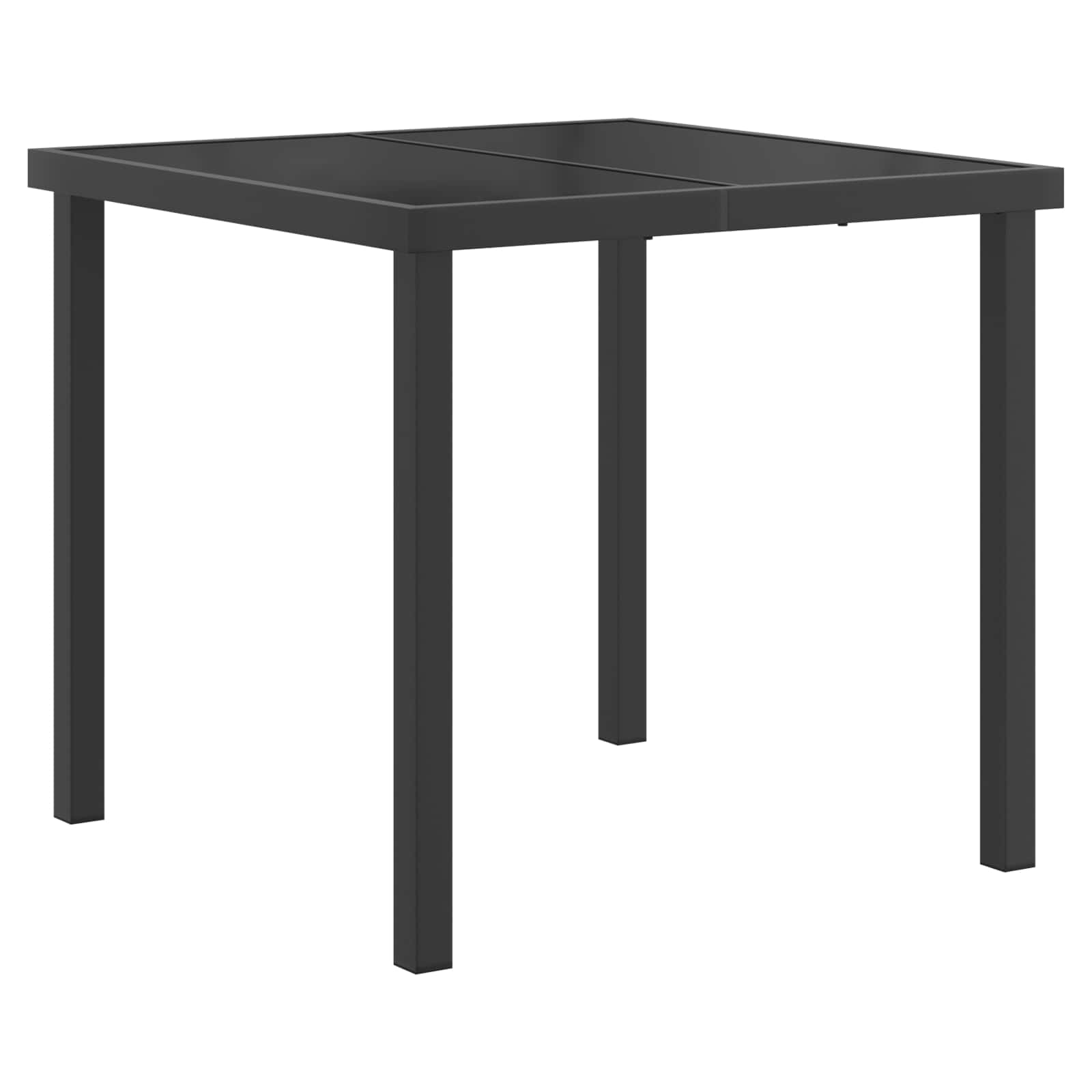Set da Pranzo per Giardino 5 pcs Nero e Grigio scuro | homemem39